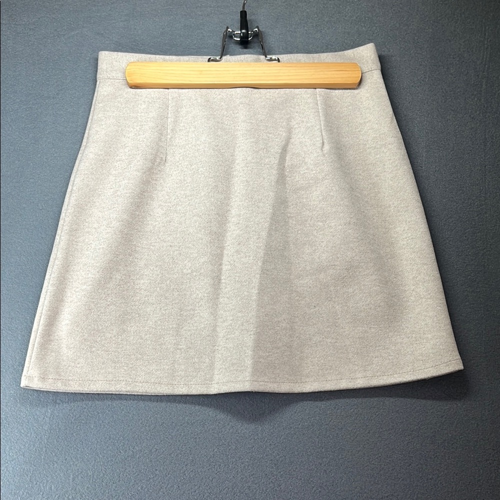 Classic Beige Mini Skirt